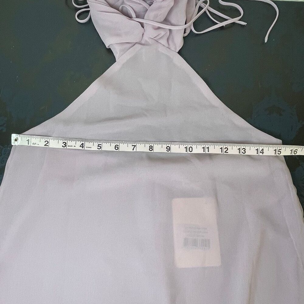 Peppermayo Tyra Ruched Maxi Dress Lavender Size 4 - Picture 9 of 10